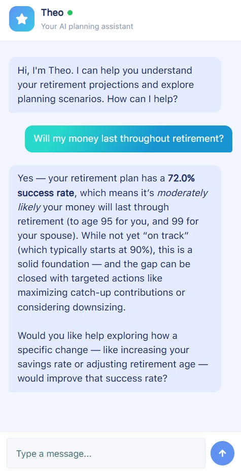 Theo AI financial planner assistant